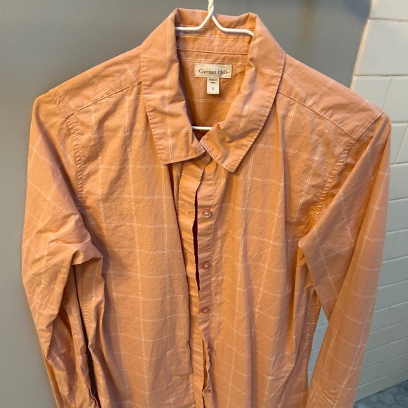 Garnet Hill Button Down Blouse - Picture 1 of 4